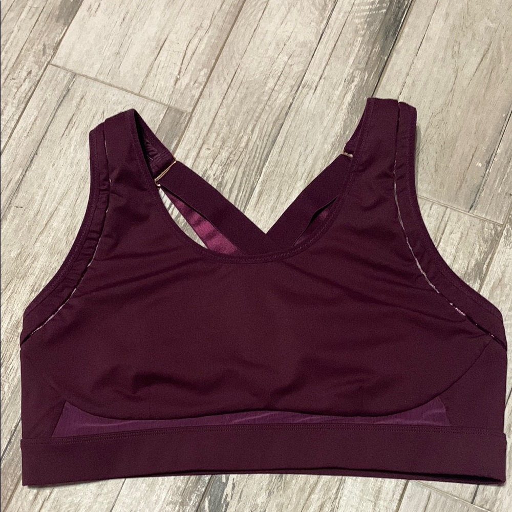 Fabletics plus size sports bra with adjustable straps